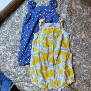 3/$12 Carters Rompers, 2